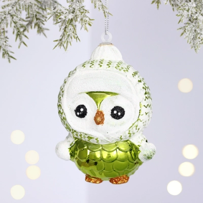 Ёлочная игрушка «Чудной пингвин» 7*5*10 см, Салатовый