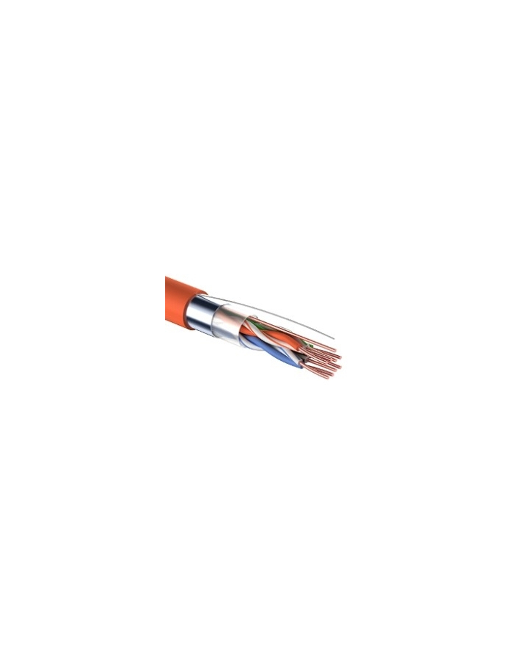 Rexant (01-0150) Кабель витая пара F/UTP, CAT 5e, ZH нг(А)-HF, 4PR, 24AWG, INDOOR, SOLID, оранжевый, 305м