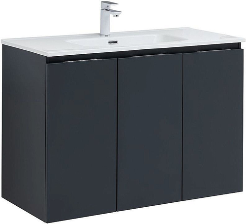 Тумба с раковиной Aquanet Алвита New 277531 100 антрацит