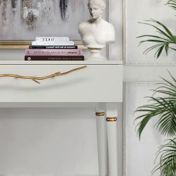 Консоль Арт Колор matte Классик Голд Белый опал матовый