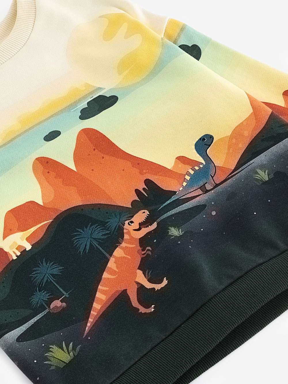 Толстовка для мальчика Next 608-530, Молочный, Черный