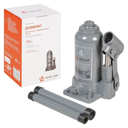 Домкрат гидрав. 4 т. выс. 180-350 мм (в коробке) (AIRLINE)