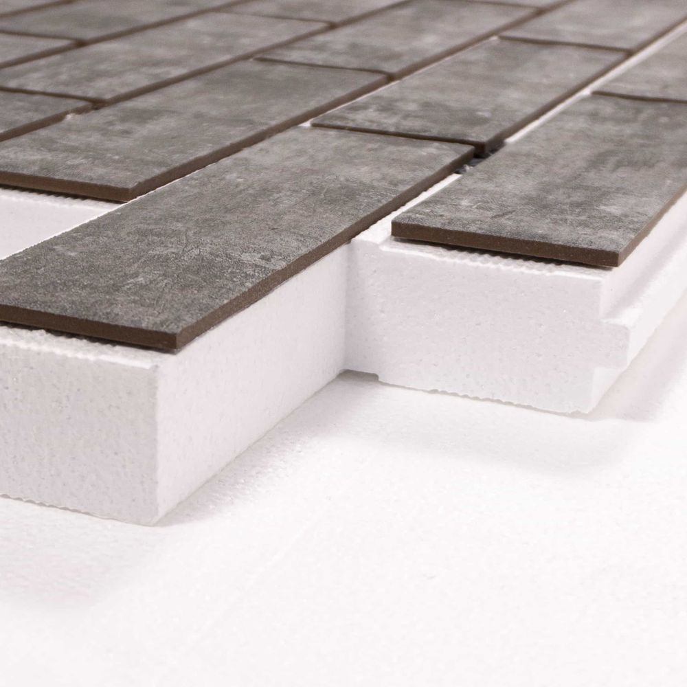 Клинкерная термопанель ППС Beryoza Ceramica Brick Wall Серый 1040х510 мм