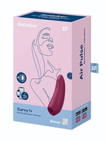 Бордовый вакуум-волновой стимулятор Satisfyer Curvy 1+ (Цвет: бордовый)