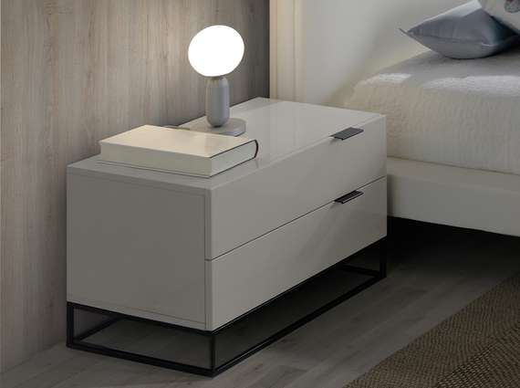 Прикроватная тумбочка Angel Cerda Estetico 7004, жемчужно-серая
