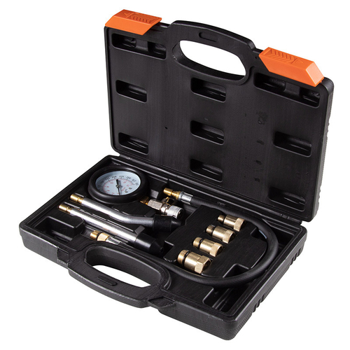 AFFIX (AF12010008C) Компрессометр бензиновый, 0-20 атм, кейс, 8 предметов