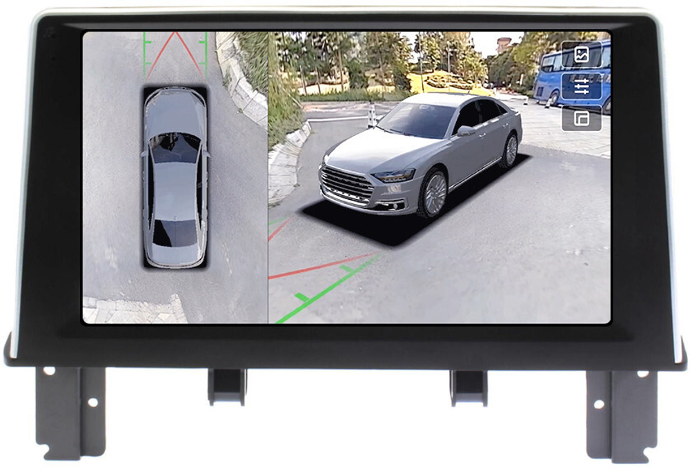 Магнитола для BMW 1-серии F20 2011-2017, 2-серии F22 2014-2017 (NBT, рамка 9) - Teyes CC3-2K-360 на Android 10, 2K QLED, 6Гб+128Гб, CarPlay, 4G SIM-слот, 4 камеры в комплекте