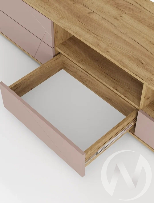 Гостиная ГС-01 Камелия (крафт/шарли пинк MF13)