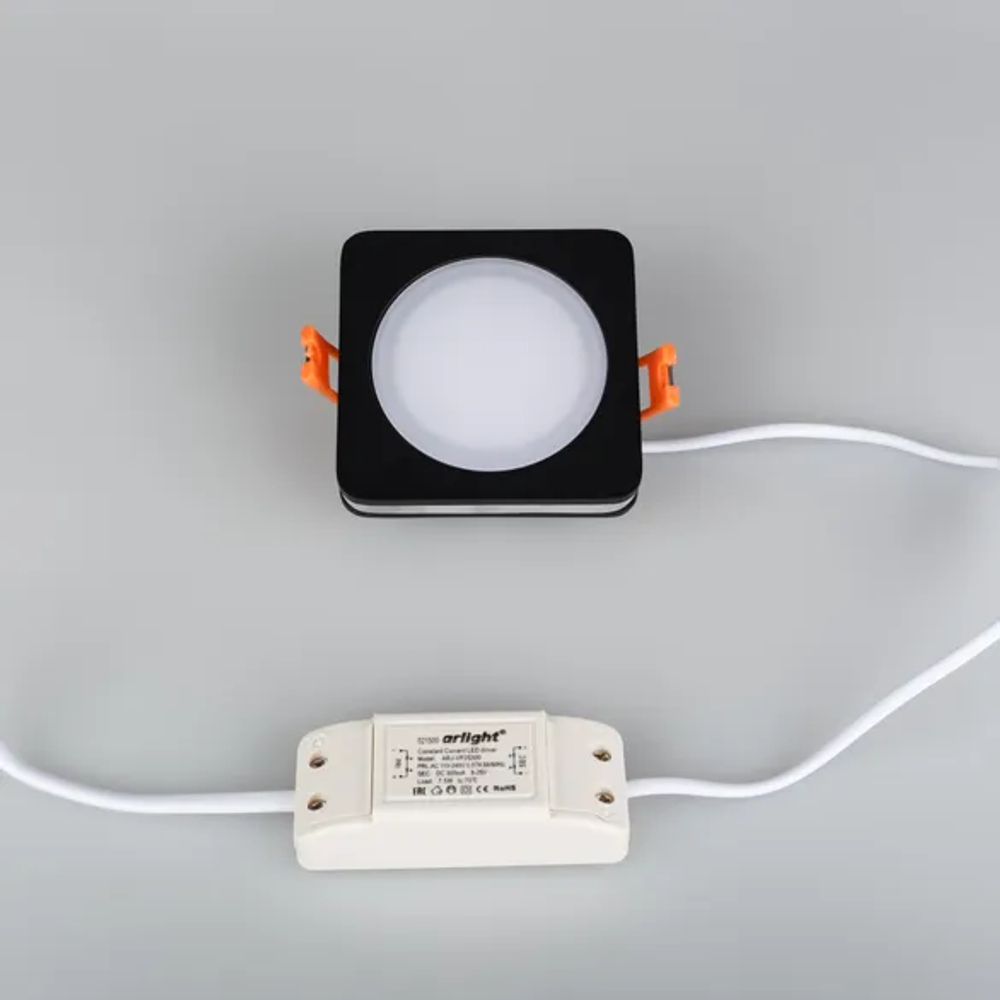 Светодиодная панель LTD-80x80SOL-BK-5W Warm White (Arlight, IP44 Пластик, 3 года) 022555
