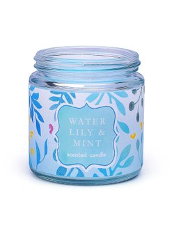 Свеча ароматическая Водяная лилия и мята (00-7080)