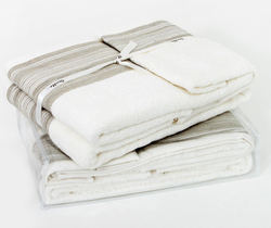 Полотенце 50x100 Devilla Brest Сплошная полоса белое