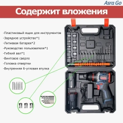шуруповерт аккумуляторный Бесщеточный Asra Go 60 Нм 2 АКБ