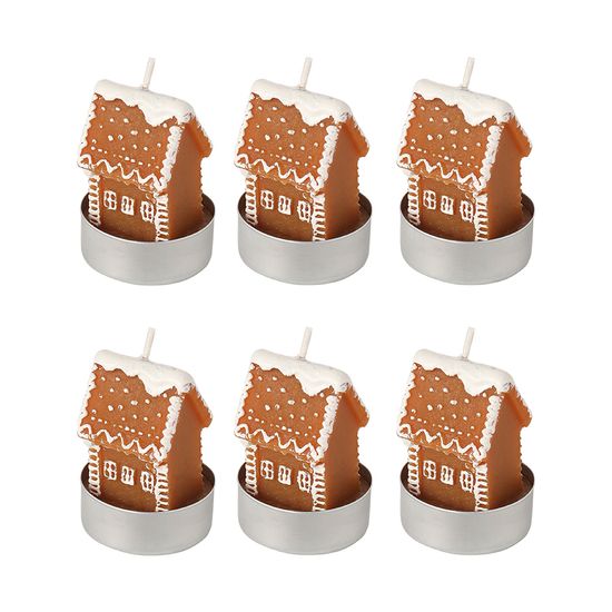 Набор декоративных свечей gingerbread houses из коллекции new year essential