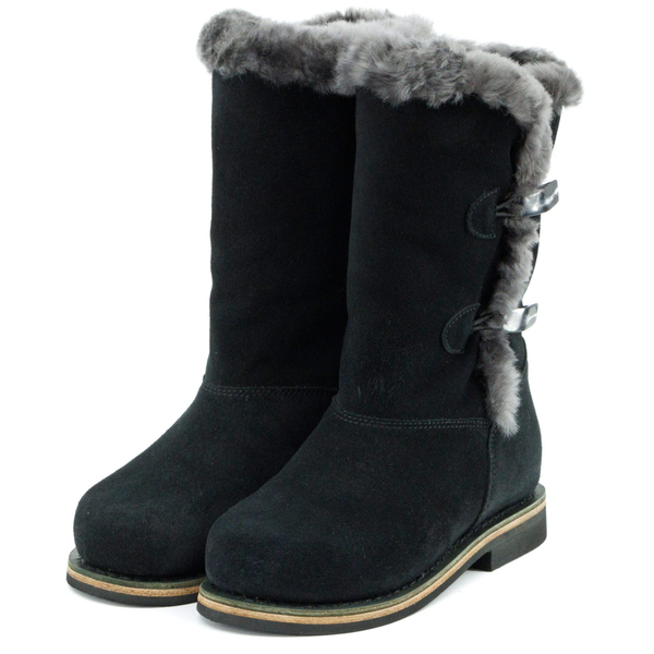 Унты женские укороченные из замши