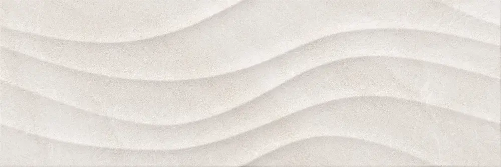 Настенная плитка ALMA Ceramica TWU12RLT18R Rialto 74x24.6 светло бежевая матовая рельефная волнистая / под камень