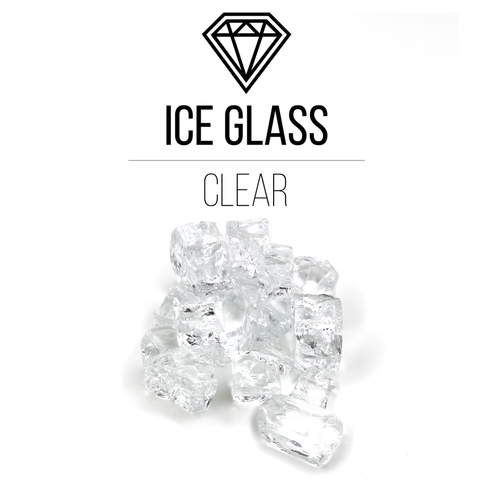 Стеклянная крошка Ice Glass,Clear, 500гр