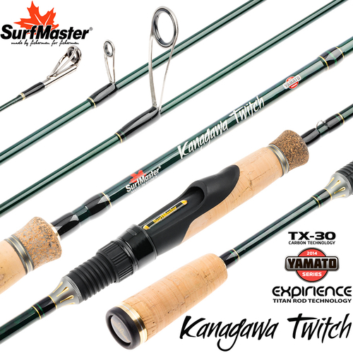 Спиннинг штекерный угольный 2 колена S Master YS5007 Yamato Series Kanagawa Twitch TX-30 (3,5-11) 2,05 м