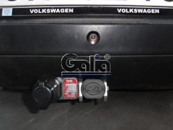 Фаркоп оцинкованный Galia A038C для Audi A3 2003-2008: хетчбек 3 двери, VW Golf V, VI, Plus хетчбек 3/5 дверей 2003-2008, 2008-2013 (2WD только)(паспорт и сертификат в комплекте)(без электрики)