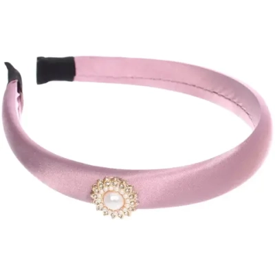 Ободок для волос «МАРЦИПАН», эдем, ширина 2см, микс 6 цветов ( в пакете с подвесом)