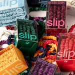 Набор узких резинок для волос из 100% шелка Slip Silk WILDFLOWER