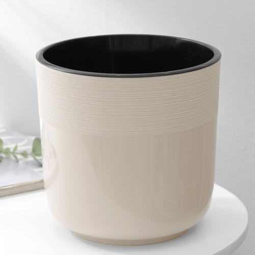 ГОРШОК ДЛЯ ЦВЕТОВ ЛИНЕЛЬ 4,5Л БЕЖЕВЫЙ М8702