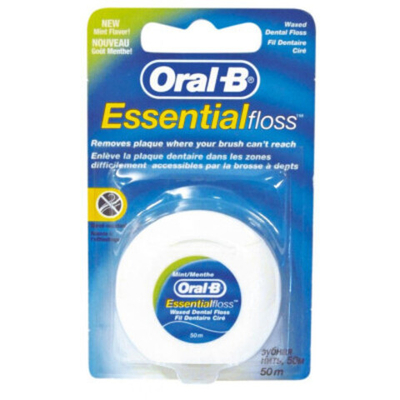 ORAL-Bзуб.нитьEssential Floss вощёная 50 м.(мятная)