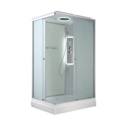 Душевая кабина AvaCan (АваКан) CK2912LED с низким поддоном, с ГМ, с электрикой и LED освещением, 120х90х215
