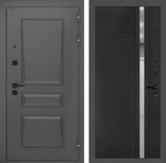 Дверь Входная Металлическая Лабиринт ОРЛЕАН 31 Черный кварц