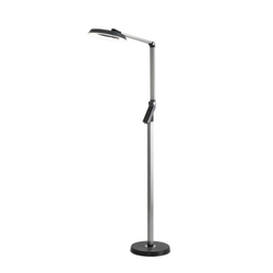 8332/15FL LEDIO LN26 458 темно-серый, металл/пластик Торшер LED 15W 3000/4000/6000K ССТ/диммер/LCD 220-240V GENRI