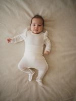 Боди с крылышками "Молоко" из ажурного хлопка 0+