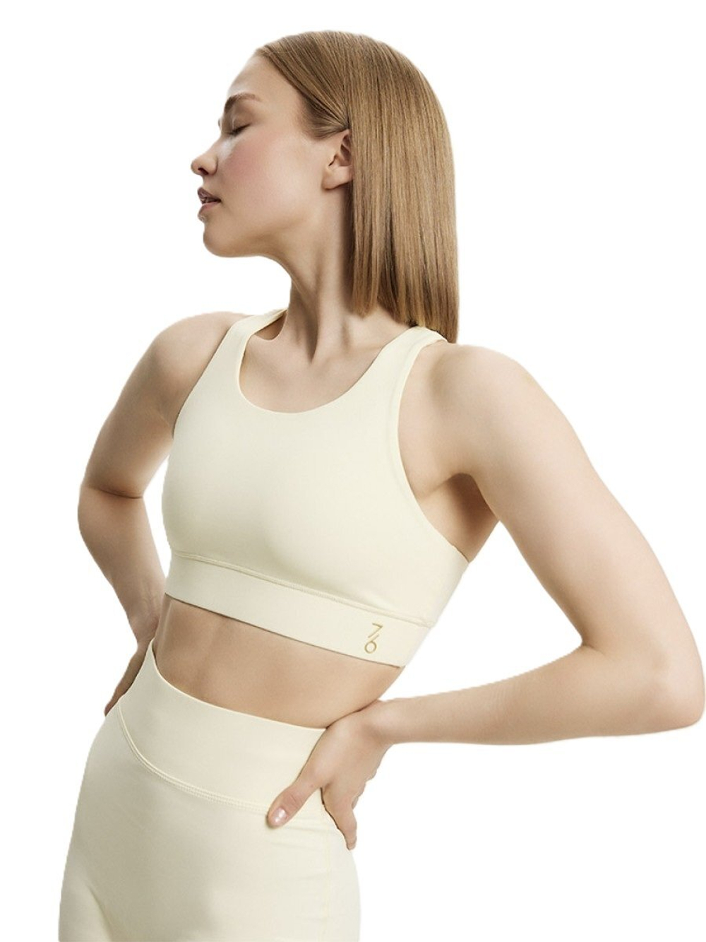 ОДЕЖДА ДЛЯ ТЕННИСА Женская, Топ SEVENSIX ТОП ПОД ПЛАТЬЕ ANA TOP 2.0 - CREAM .