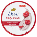 Dove, Скраб для тела, измельченная вишня и молоко чиа, 298 г (10,5 унции)