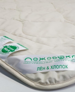 Одеяло ЛЕЖЕБОКА Лён и Хлопок без синтетики 140х205, легкое 150 г/м2, 5621-140-1