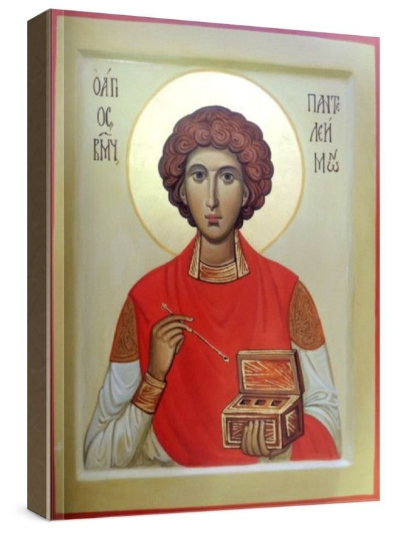 Пантелеймон Целитель (рукописная икона)