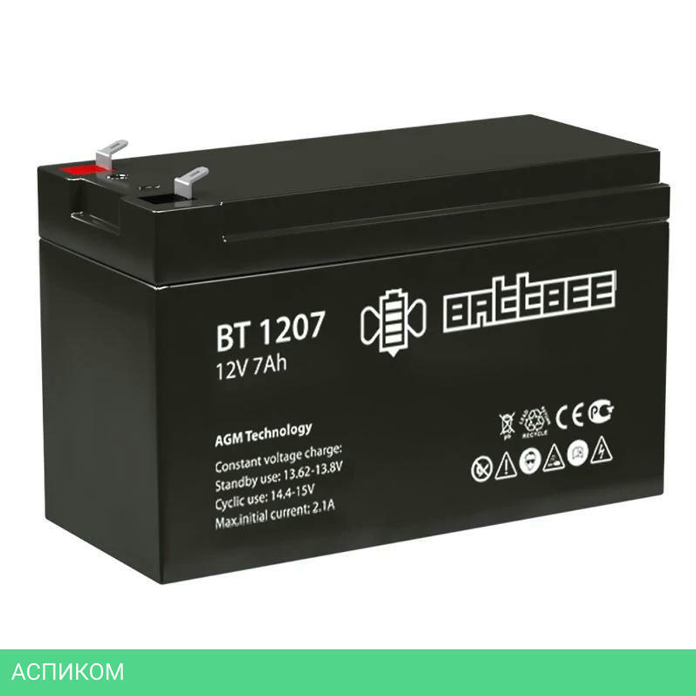 Аккумулятор для ИБП BattBee BT 1207