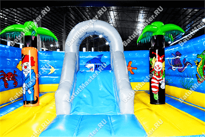 Надувной батут "Компания клоунов"