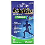 21st Century, Arthri-Flex Advantage + куркума, 90 вегетарианских капсул