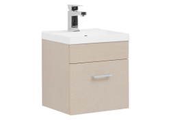 Тумба с раковиной Aquanet Нота NEW 40 светлый дуб