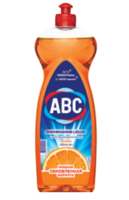 Жидкость для мытья посуды ABC Апельсин 750 GR*20