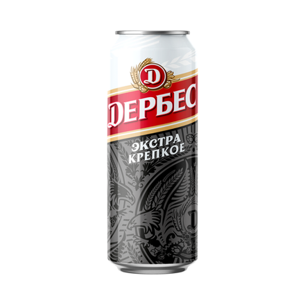 Пиво Дербес Экстра крепкое 0,43 л ж/б