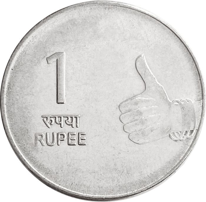 1 рупия 2007-2011 Индия
