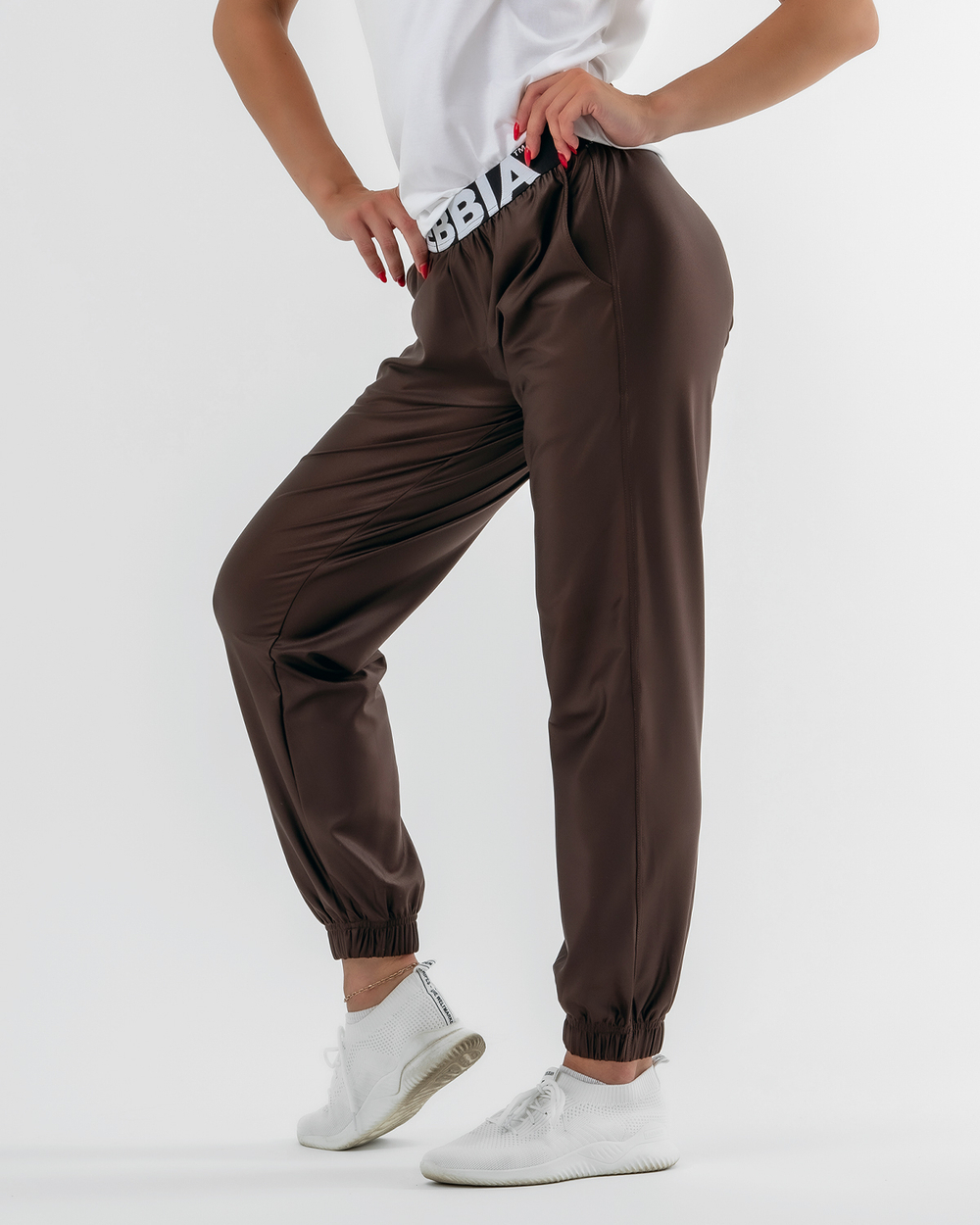 Женские брюки Nebbia Sports Drop Crotch pants 529 brown