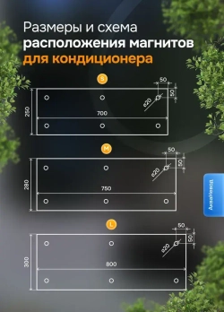 Шумоизоляция для кондиционера S 700*250 АкваНевод-42