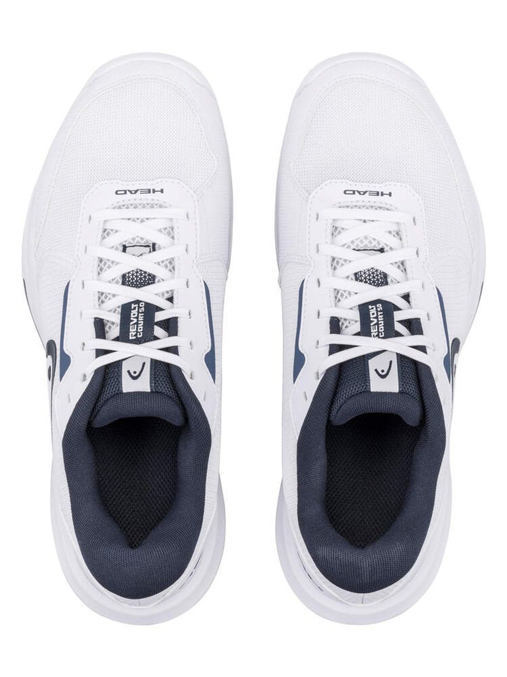 Мужские кроссовки теннисные Head Revolt Court 5.0 - white/blueberry