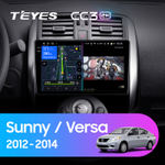 Teyes CC3 2K 9"для Nissan Sunny, Versa 2012-2014