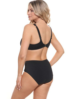 Элегантный раздельный купальник со сборками (Размер: G/L) (Цвет: черный)