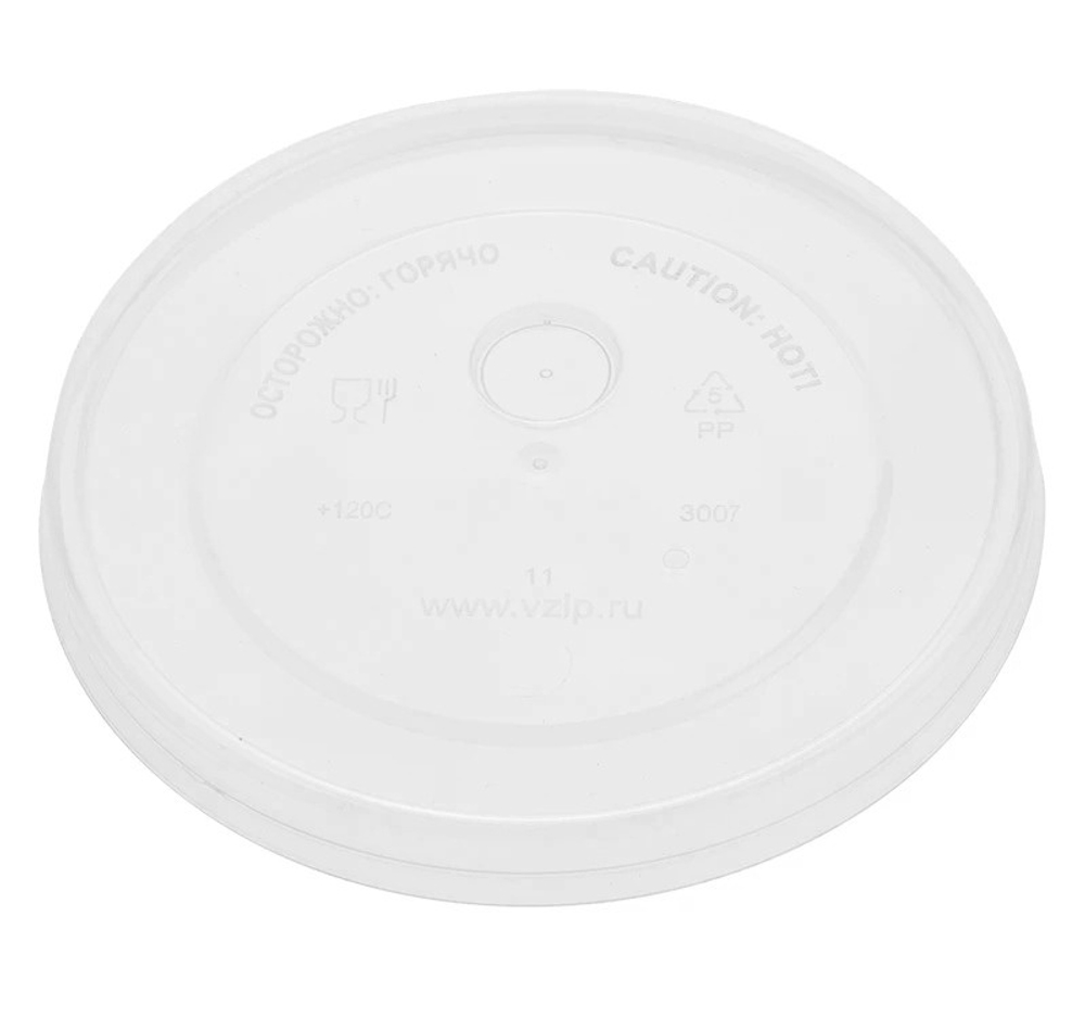 Крышка Bubble 90 мм ПЛОСКАЯ ПРОЗРАЧНАЯ Покров Полимер (50/1000)