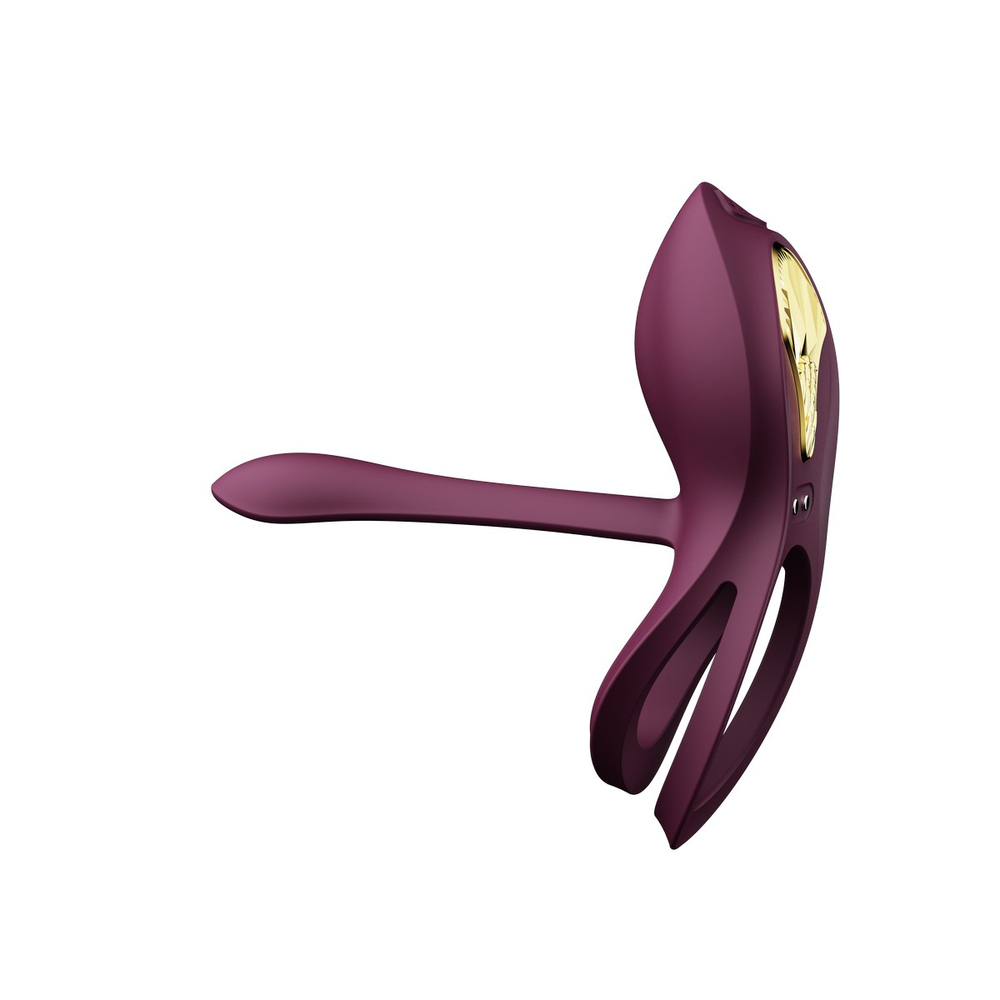 Фиолетовое эрекционное виброкольцо Bayek с пультом ДУ (Цвет: фиолетовый)