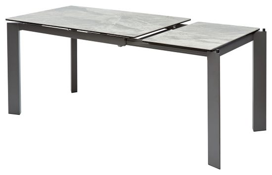 Стол CORNET 120 ITALIAN DARK GREY Серый мрамор глянцевый, керамика/grey