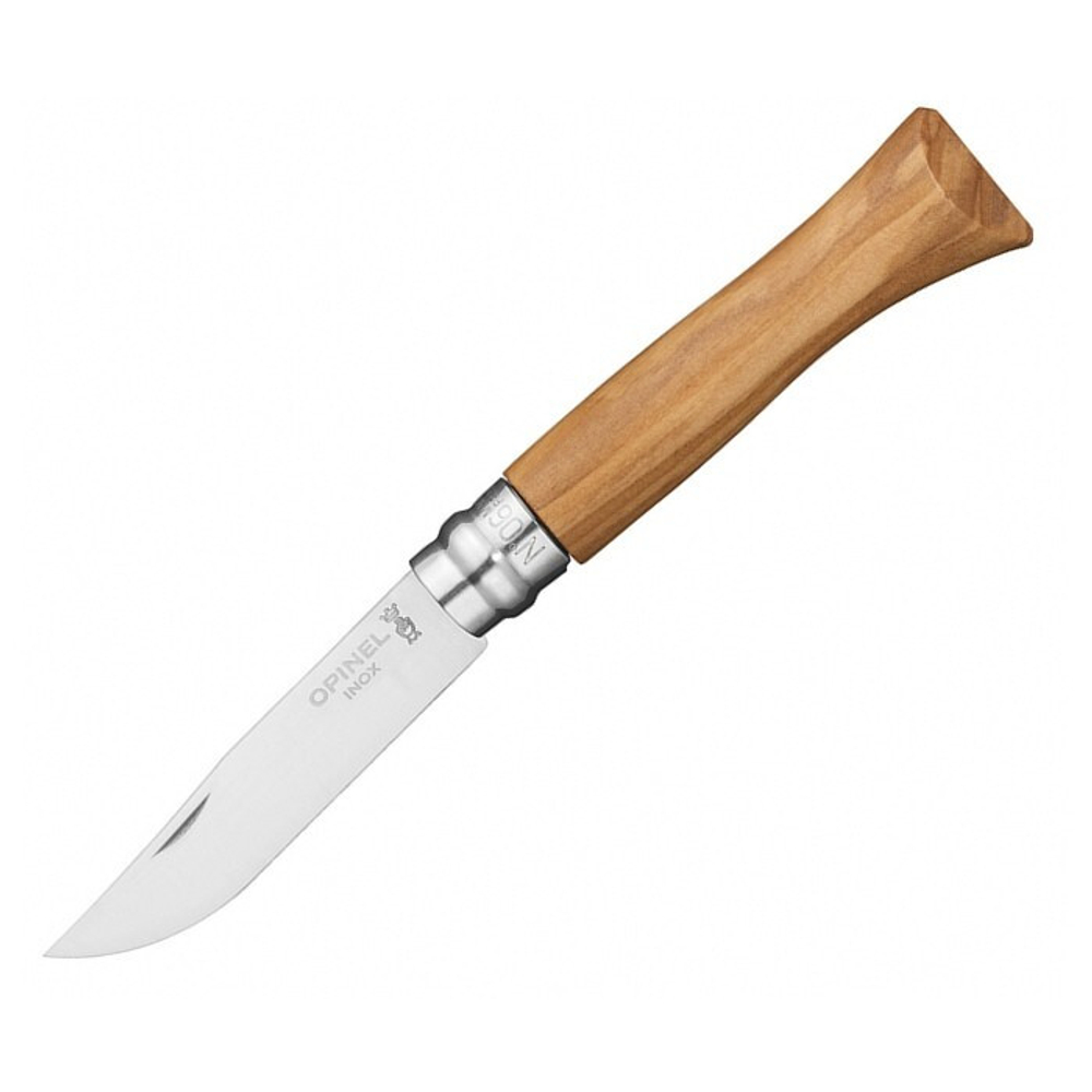 Нож Opinel №6, н/с, оливковая рукоять в картонной коробке